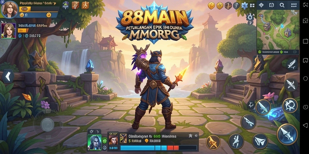 Tampilan gameplay epik dalam 88MAIN dengan aksi mendebarkan.