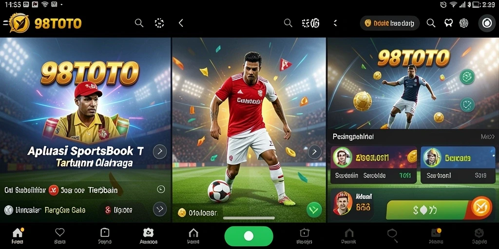 Tampilan gameplay Sportsbook yang menarik dari aplikasi 98TOTO.
