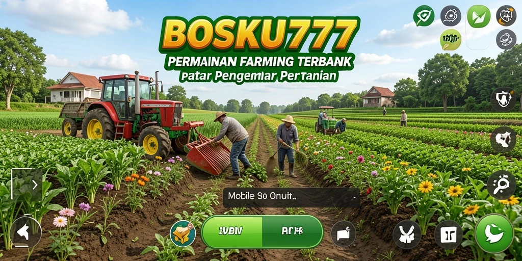 Tampilan gameplay yang menawan dengan aktivitas bercocok tanam.