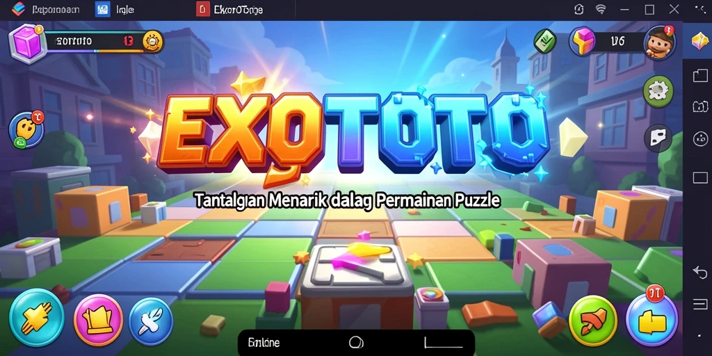 Tampilan gameplay menarik dari EXOTOTO yang menantang para pemain Puzzle.