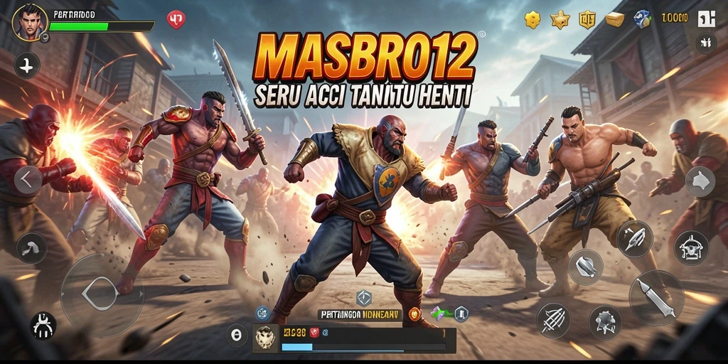 Tampilan gameplay seru dan mendebarkan di MASBRO12.