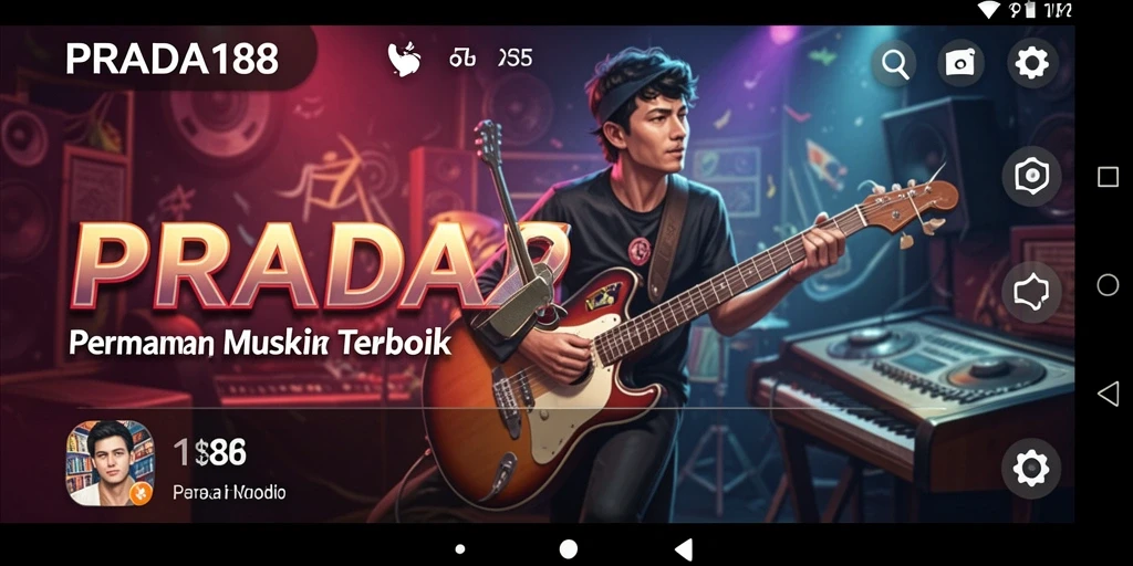 Tampilan gameplay seru PRADA188 dengan berbagai tantangan musik.
