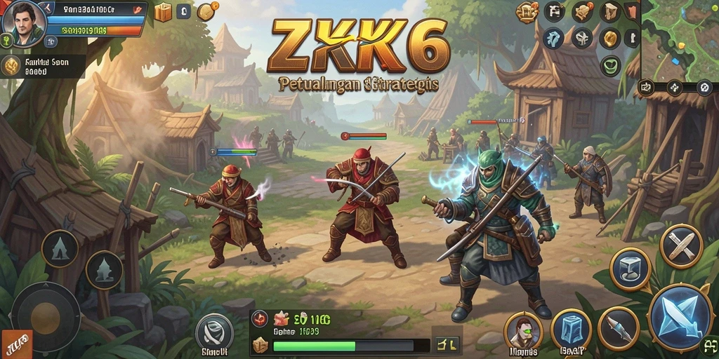 Tampilan gameplay menegangkan di ZK6 dengan strategi mendalam.